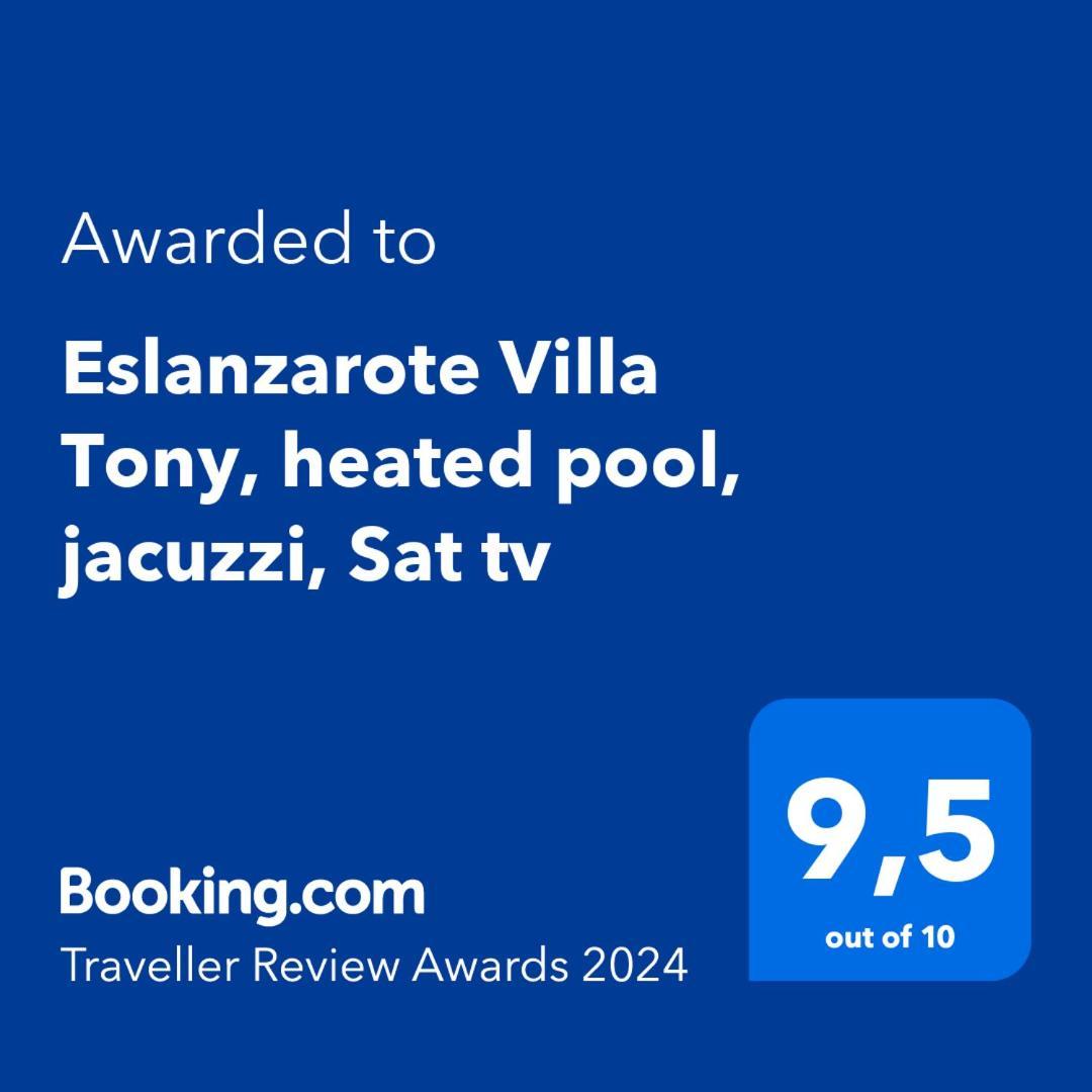 Eslanzarote Eco Villa Tony, Heated Pool, Jacuzzi, Sat Tv, Super Wifi La Costa Eksteriør bilde